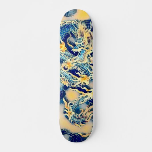 Aangepaste printkaart voor antieke dragon Scroll E Skateboard (Voorkant)