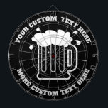 Aangepaste printplaat voor café, café, bar of man  dartbord<br><div class="desc">Aangepast dartbordspel voor café, bar of man grot. Een groot biersappeldesign. Kwijtschaftsen voor de grot van de manly man, voor het clubhuis, voor het kantoor, voor het restaurant, voor de kelder, voor de tuin, voor de tuin en voor andere plaatsen. Cool gift ideeën voor Birthday, Kerstmis en andere gelegenheden. Gepersonaliseerde...</div>