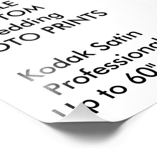 Aangepaste Prints voor 5 x 7 inch Professional-fot Foto Afdruk (Hoek)