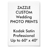 Aangepaste Prints voor 5 x 7 inch Professional-fot Foto Afdruk (Voorkant)