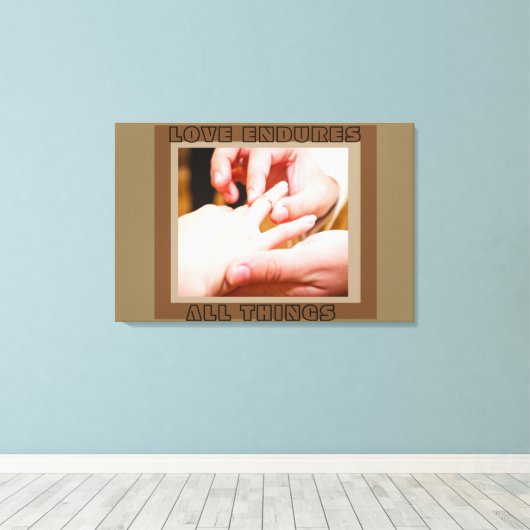 aangepaste prints voor bruiloft met canvas (Insitu (Houten vloer))