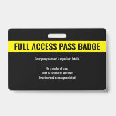 Aangepaste Pro Speler Minimalistische E-Sport Even Badge (Achterkant)