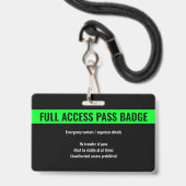 Aangepaste Pro Speler Minimalistische E-Sport Even Badge (Achterkant met lanyard)