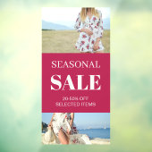 Aangepaste Product Foto's Seizoensgebonden Verkoop Raamsticker (Vel 3)