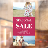 Aangepaste Product Foto's Seizoensgebonden Verkoop Raamsticker (Vel 2)