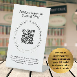 Aangepaste Product QR Code Verkoopdetails voor Sch Reclamebord Met Voetstuk