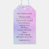 Aangepaste productbeschrijving Logo van bedrijf - Cadeaulabel (Achterkant)