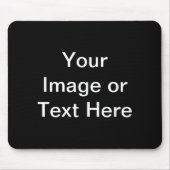 Aangepaste producten in zwart muismat (Voorkant)