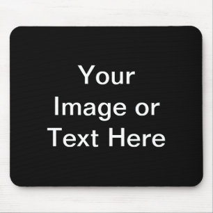 Aangepaste producten in zwart muismat