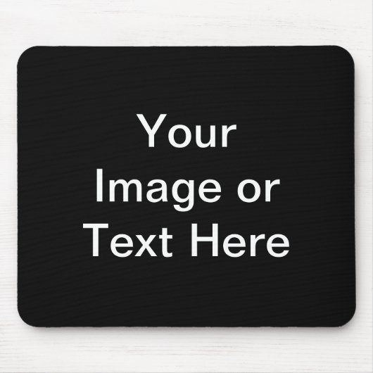 Aangepaste producten in zwart muismat (Voorkant)