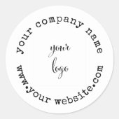 Aangepaste productverpakking voor bedrijven ronde sticker (Voorkant)