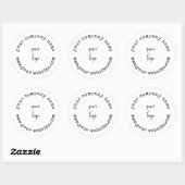 Aangepaste productverpakking voor bedrijven ronde sticker (Vel)