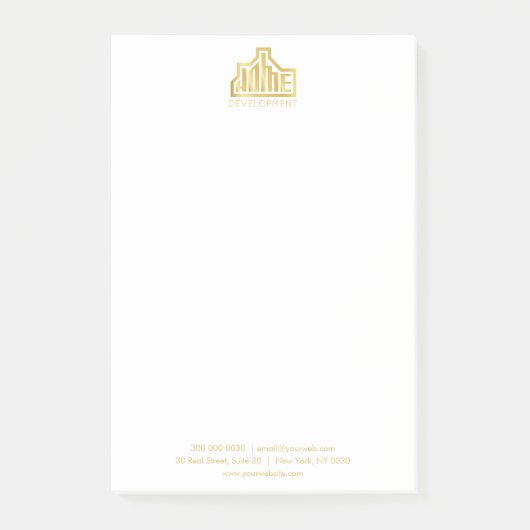 Aangepaste professionele 4" x 6" Post-it® notities Notes (Voorkant)