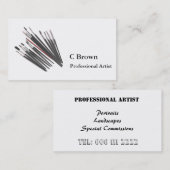 Aangepaste professionele artiest visitekaartje (Voorkant / Achterkant)