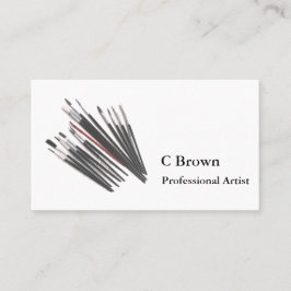 Aangepaste professionele artiest visitekaartje