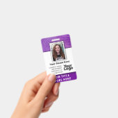 Aangepaste professionele bedrijfsfoto met naam van badge (Handheld)