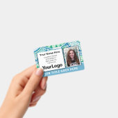 Aangepaste professionele bedrijfsfoto met naam van badge (Handheld)