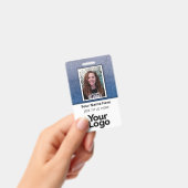 Aangepaste professionele bedrijfsfoto met naam van badge (Handheld)