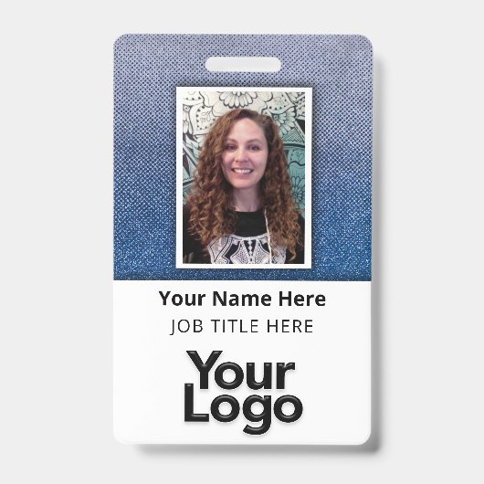 Aangepaste professionele bedrijfsfoto met naam van badge (Voorzijde)