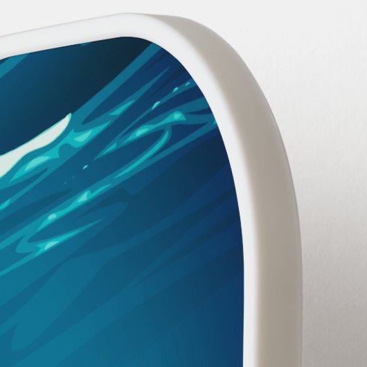 Aangepaste professionele circulaire logo met zee b pickleball paddle (Links Detail)