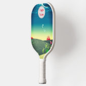 Aangepaste professionele circulaire logo met zee b pickleball paddle (Links)