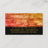 Aangepaste professionele constructie visitekaartje (Achterkant)