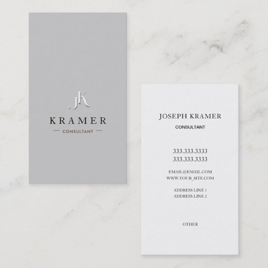 Aangepaste professionele consulting visitekaartje (Voorkant / Achterkant)