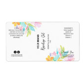 Aangepaste professionele druppelaar fles productla etiket (Voorkant)