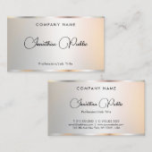 Aangepaste Professionele Elegante Gouden Look Sjab Visitekaartje (Voorkant / Achterkant)