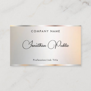 Aangepaste Professionele Elegante Gouden Look Sjab Visitekaartje