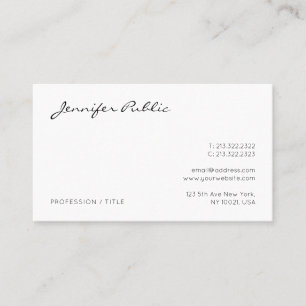 Aangepaste Professionele Elegante Moderne Minimal  Visitekaartje