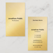 Aangepaste Professionele Elegante Sjabloon Faux Go Visitekaartje (Voorkant / Achterkant)