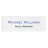 Aangepaste professionele Executive Titel Gewoon Ma Naambadge (Voorkant)