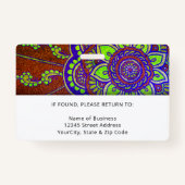 Aangepaste professionele fotonaam werknemer in bed badge (Achterkant)