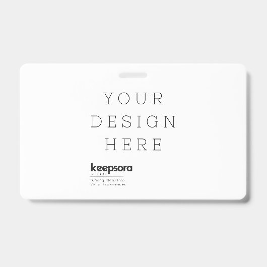 Aangepaste professionele ID-badge Badge (Voorzijde)