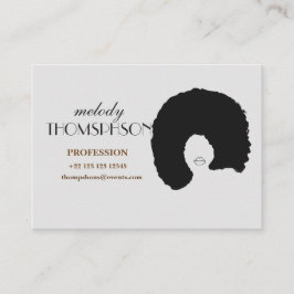 Aangepaste professionele kaart visitekaartje