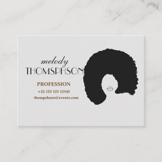 Aangepaste professionele kaart visitekaartje (Voorkant)