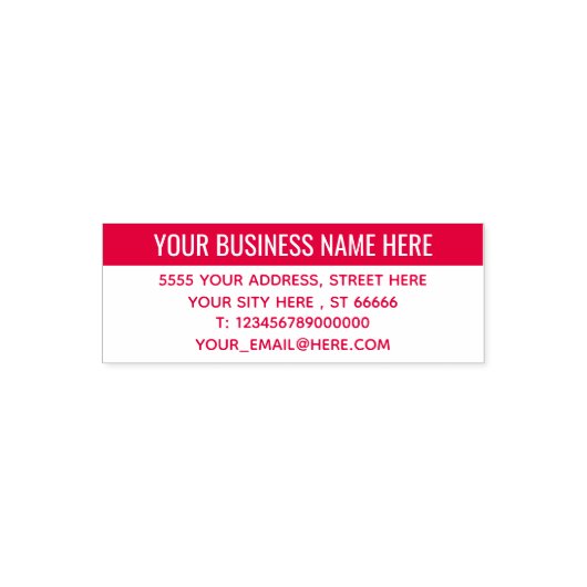 Aangepaste professionele kleur adres stempel Sjabl (Design)