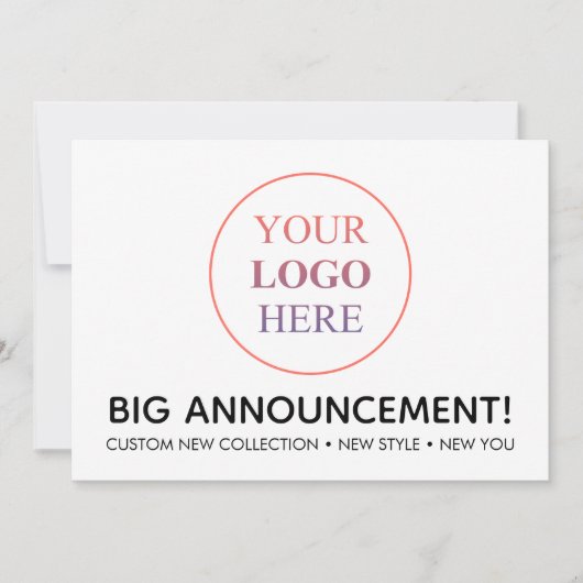 Aangepaste professionele Logo – geen minimale best Aankondiging (Voorkant)