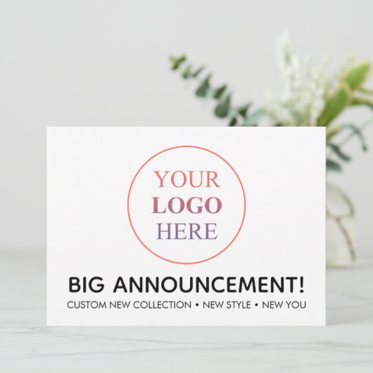 Aangepaste professionele Logo – geen minimale best Aankondiging (Staand voorkant)