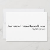 Aangepaste professionele Logo – geen minimale best Aankondiging (Achterkant)