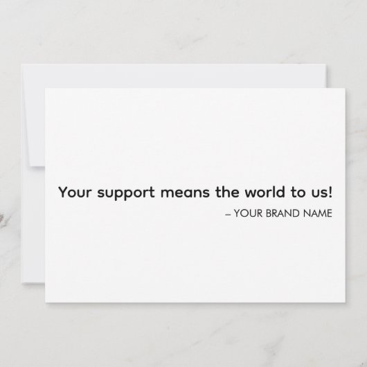 Aangepaste professionele Logo – geen minimale best Aankondiging (Achterkant)