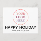 Aangepaste professionele Logo – Geen minimale best Feestdagenkaart (Voorkant)