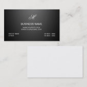Aangepaste professionele luxe luxe luxe Logo zwart Visitekaartje (Voorkant / Achterkant)