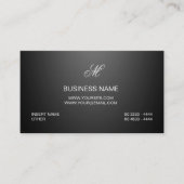 Aangepaste professionele luxe luxe luxe Logo zwart Visitekaartje (Voorkant)