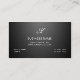 Aangepaste professionele luxe luxe luxe Logo zwart Visitekaartje