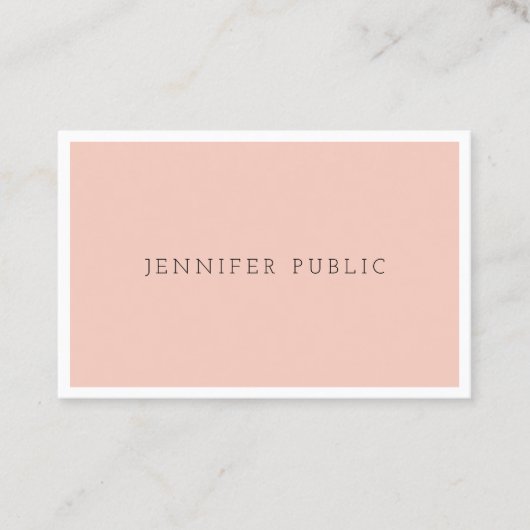 Aangepaste professionele moderne eenvoudige elegan visitekaartje (Voorkant)