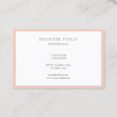 Aangepaste professionele moderne eenvoudige elegan visitekaartje (Achterkant)