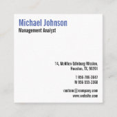 Aangepaste Professionele Moderne Eenvoudige Koele Vierkante Visitekaartje (Voorkant)