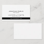 Aangepaste Professionele Moderne Elegante Eenvoudi Visitekaartje (Voorkant / Achterkant)